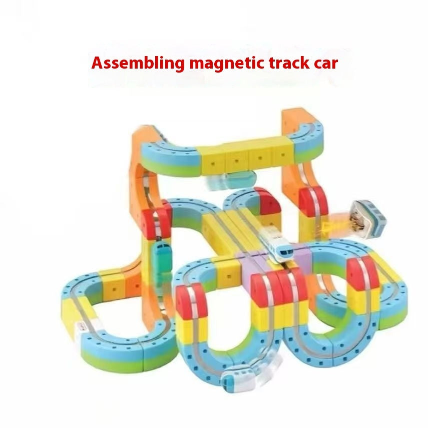 Children's Magnetic Rail Car Building Toys