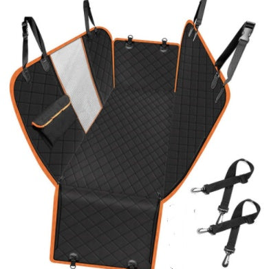 Dog Car Seat Cover View Mesh Pet Carrier Hammock Safety Protector Car Rear Back Seat Mat With Zipper And Pocket For Travel