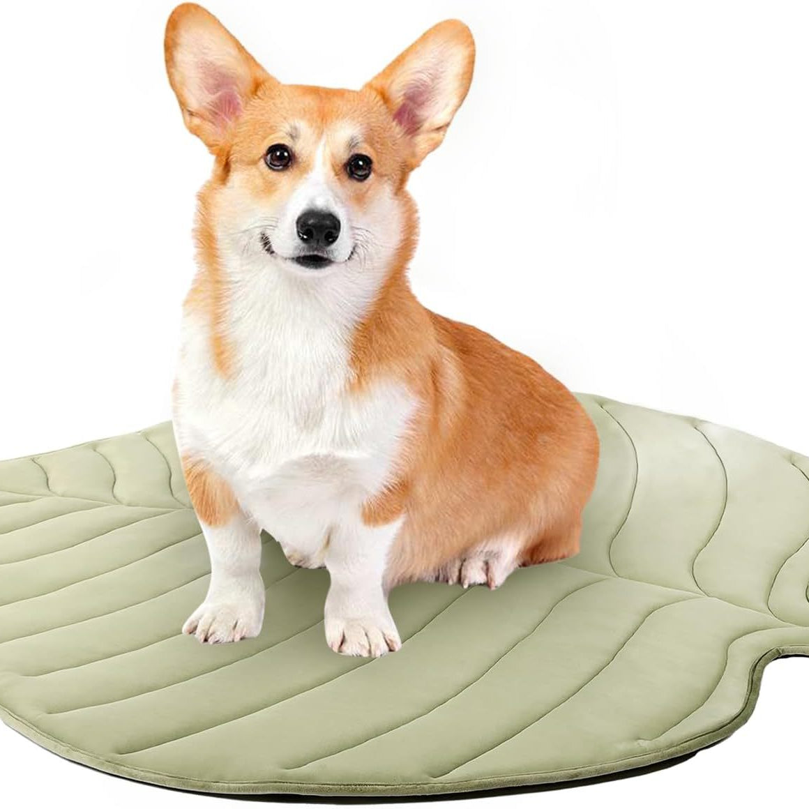 Pet Cooling Mat Leaf Shape Washable Non-Slip Summer Pet Mat Durable Cotton Lightweight Pet Supplies