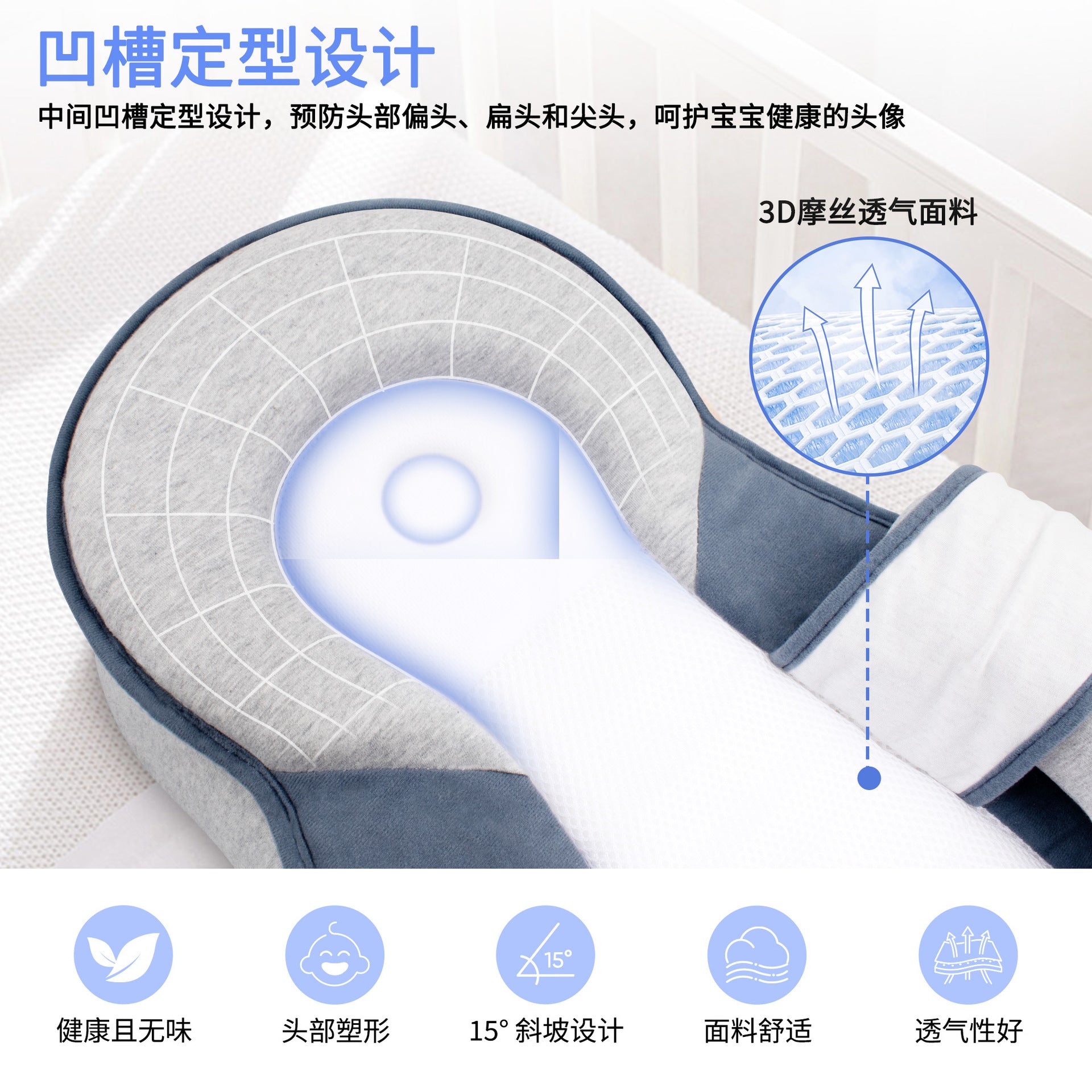 Slope Pad, Anti-Vomiting, Anti-Overflow Milk Choking Pillow, Newborn Pillow, Baby Feeding Artifact, Nursing Pillow, Lying Down Feeding Baby