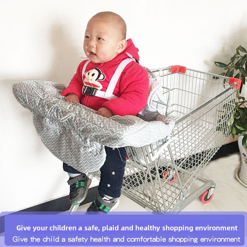 Baby and children's supermarket shopping cart seat cushions and dining chair seat cushions protect safety and portability during travel