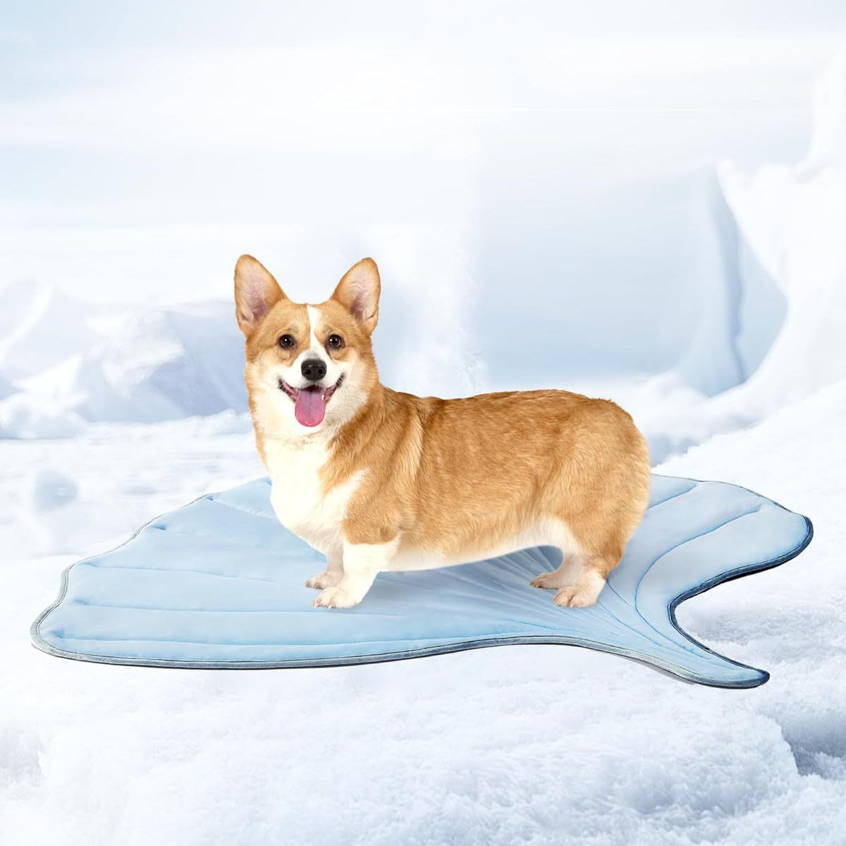 Pet Cooling Mat Leaf Shape Washable Non-Slip Summer Pet Mat Durable Cotton Lightweight Pet Supplies