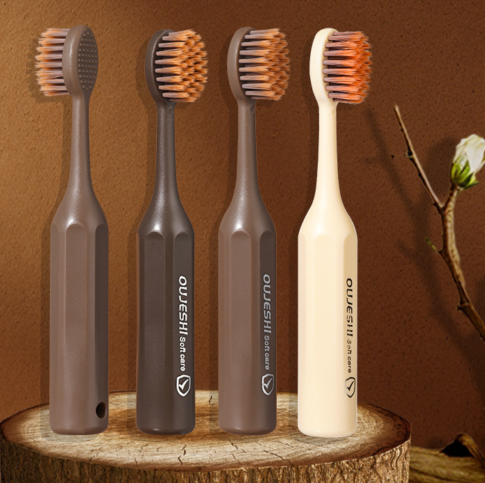 Children's Toothbrush Big Head Widened Household Soft Hair Portable Standing