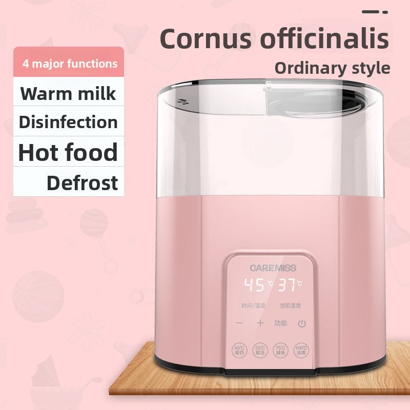 Milk warmer, sterilizer and two-in-one baby bottle