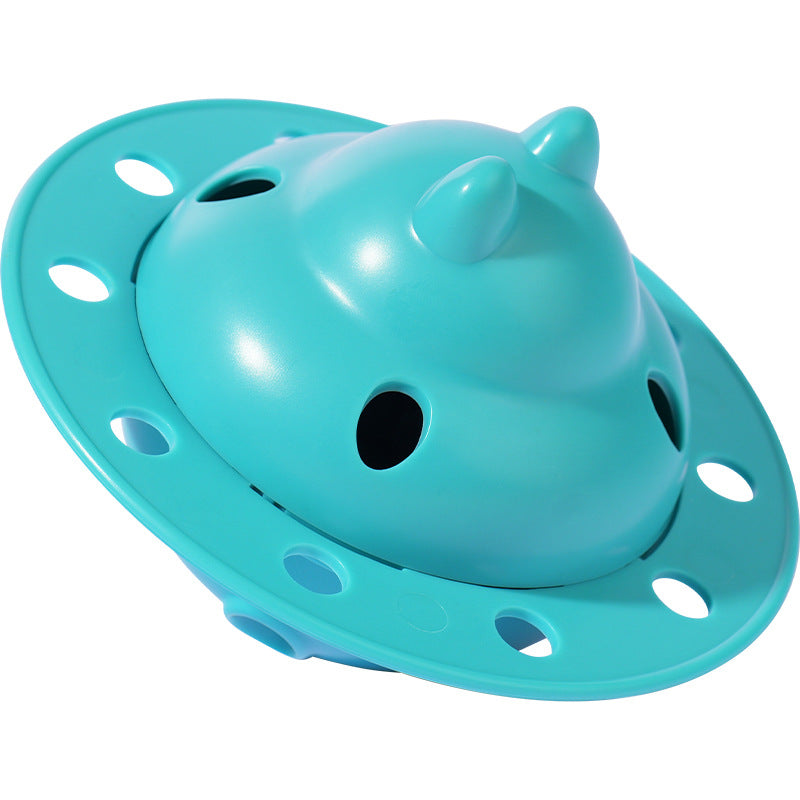 Pet Cat Dog Leakage Food Puzzle Toy Ball Cat Frisbee Saucer Shape Leakage Food Toy Bite Resistant Slow Food