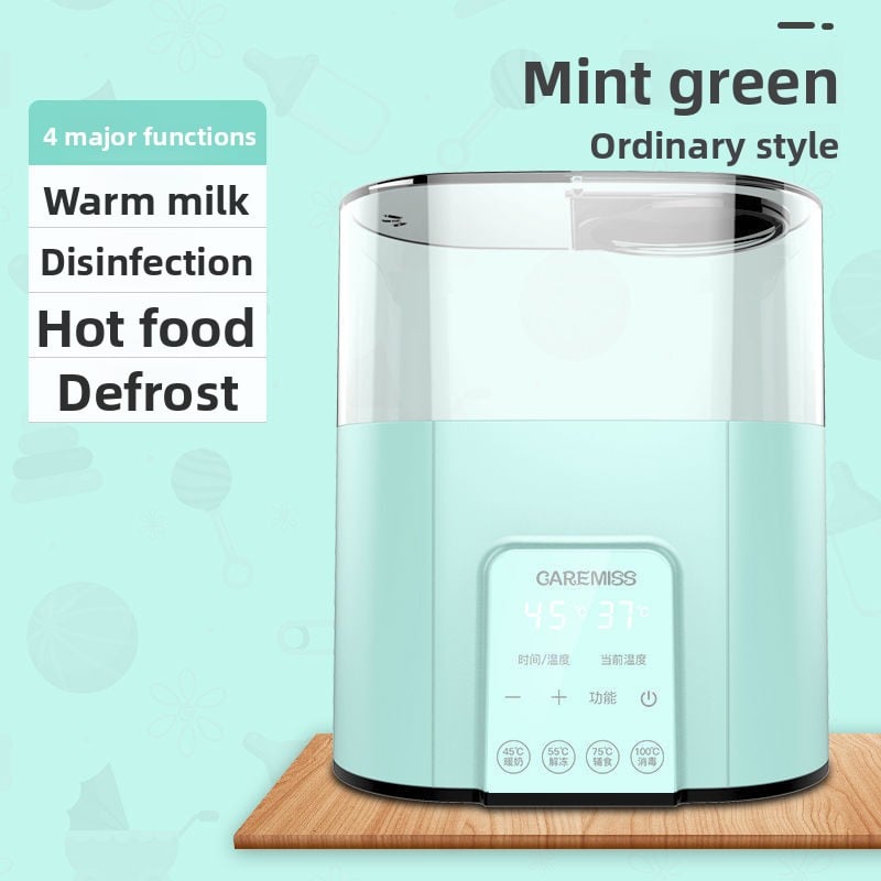 Milk warmer, sterilizer and two-in-one baby bottle