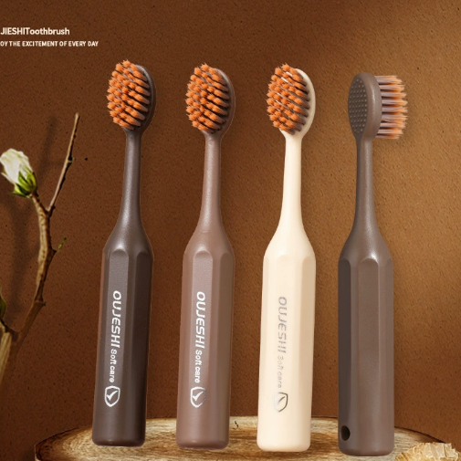 Children's Toothbrush Big Head Widened Household Soft Hair Portable Standing