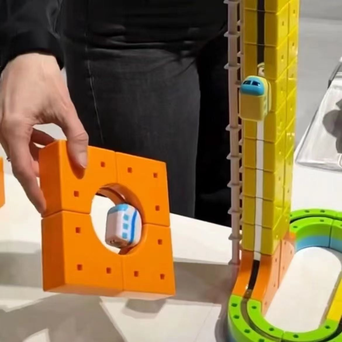 Children's Magnetic Rail Car Building Toys